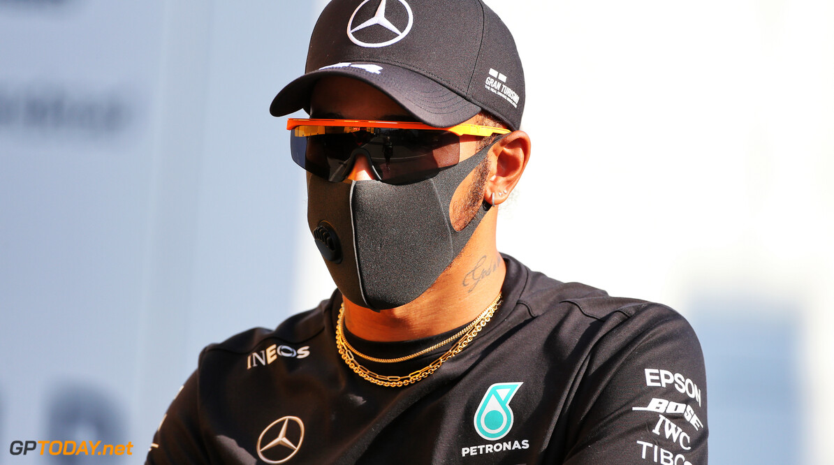 Hamilton was 'definitely worried' about front brake smoking during Mugello restart