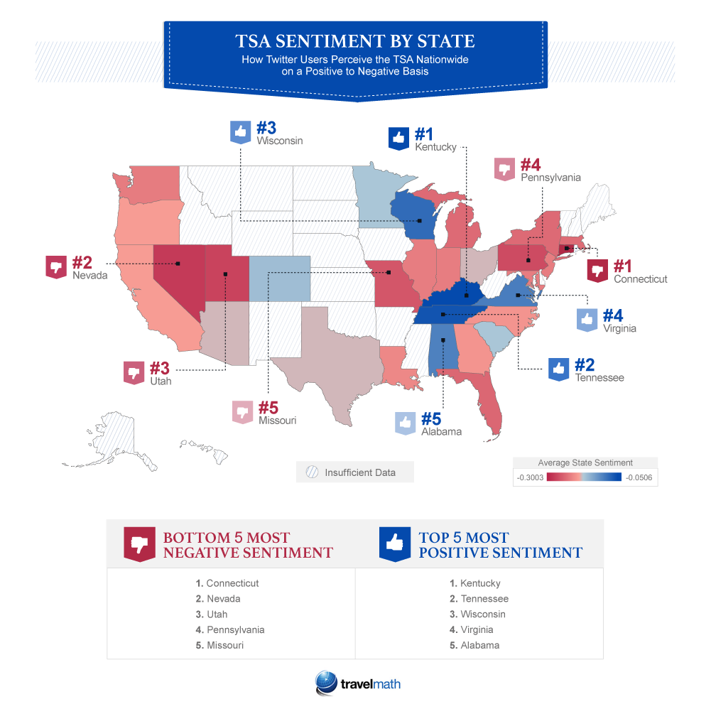 TSA sentiment by state