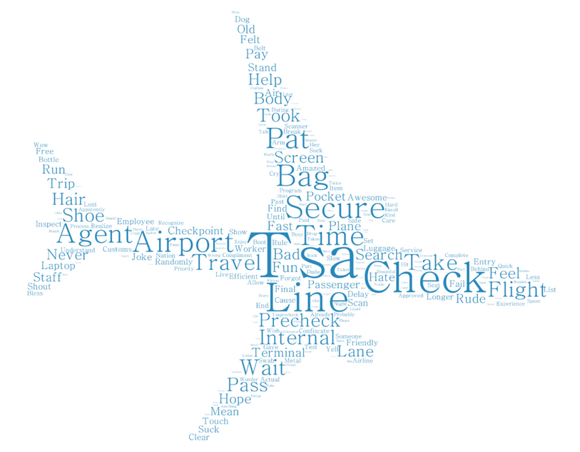TSA word cloud